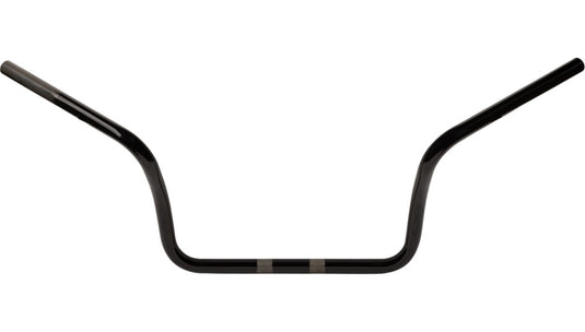 Drag Specialties 0601-6567 1in. Touring Ape Hanger Handlebar - 12in. - Gloss Black