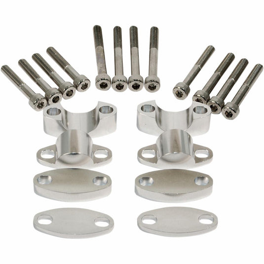 Emgo 23-09380 Handlebar Riser Kit for 1-1/8in. Bars - Aluminum