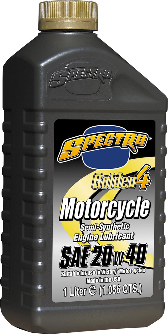 Spectro 310274 Golden Motorcycle Semi-Syn 4T - 20W40 -1lt. - 12/case