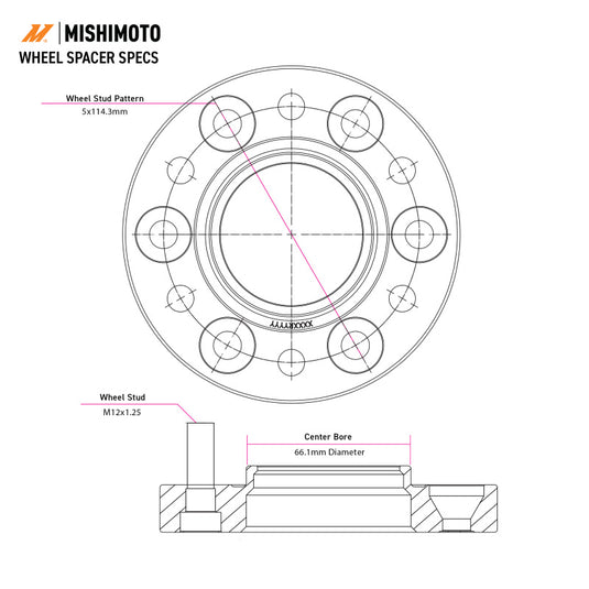 Mishimoto MMWS-007-250BK MM Wheel Spacers