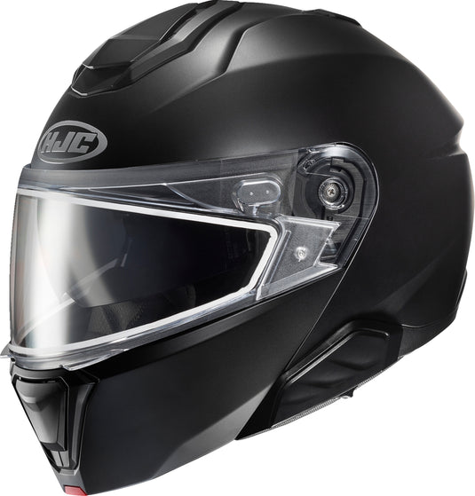 Hjc i91 Snow Helmet with Dual-Lens Shield (XXXX-Large, Semi Flat Black)