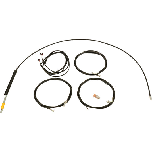 La Choppers LA-8059KT3-16B Complete Plug and Play Cable Kit - 15in.-17in. - Black