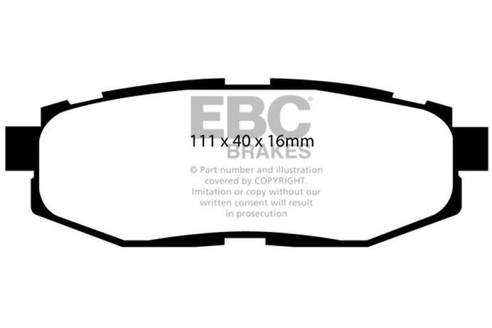 Ebc DP21758 EBC Greenstuff Brake Pad Sets