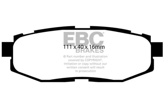 Ebc DP21758 EBC Greenstuff Brake Pad Sets