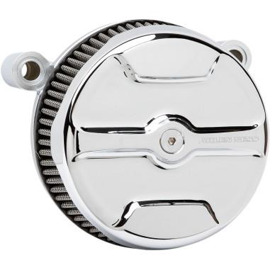 Arlen Ness 18-393 Big Sucker Stage I Air Filter Kit - Chrome Knuckle - Red Filter