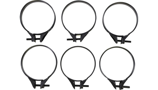 Moose Racing 110-1058 Carburetor Clamps - 55mm-58mm - 6-Pack