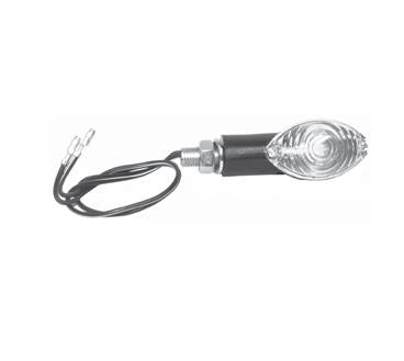 Emgo 61-66243 Mini-Stem Cateye Deco Lights - Black Housing/Clear Lens