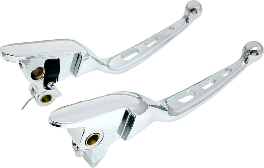 Harddrive 053844 Custom Levers - Tri Hole - Chrome