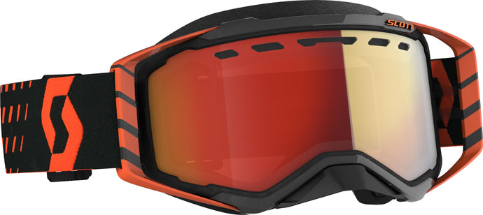 Orange/Black / Enhancer Red Chrome Lens