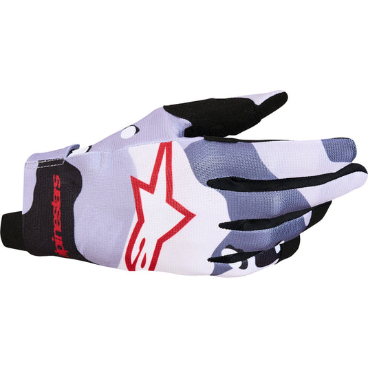 Alpinestars Radar Gloves (XX-Large, Blue/Gray/White/Black/Red)