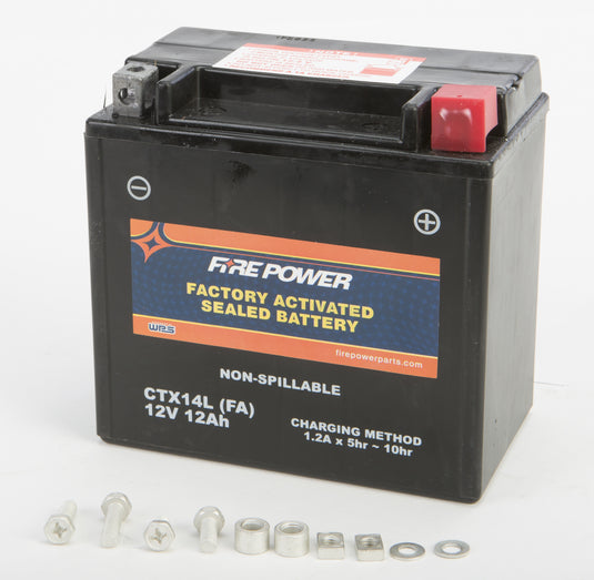 Fire Power CTX14L-BS(FA) Factory Activated Maintenance Free Sealed Battery