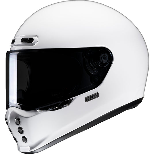 Hjc V10 Solid Helmet (Large, White)