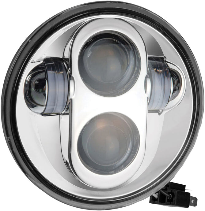 Pathfinder HD5MC 5-3/4in. LED Headlight - Chrome
