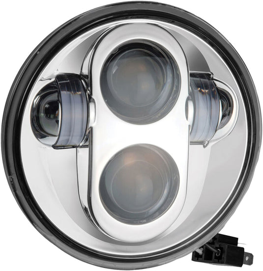 Pathfinder HD5MC 5-3/4in. LED Headlight - Chrome