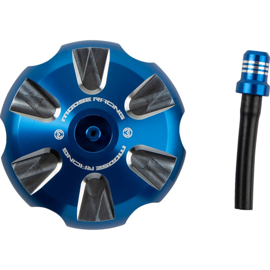 Moose Racing T03-5116L Colored Gas Caps - Aluminum - Blue
