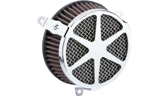Cobra 606-0104-04-SB Air Cleaner Kit - Spoke - Chrome