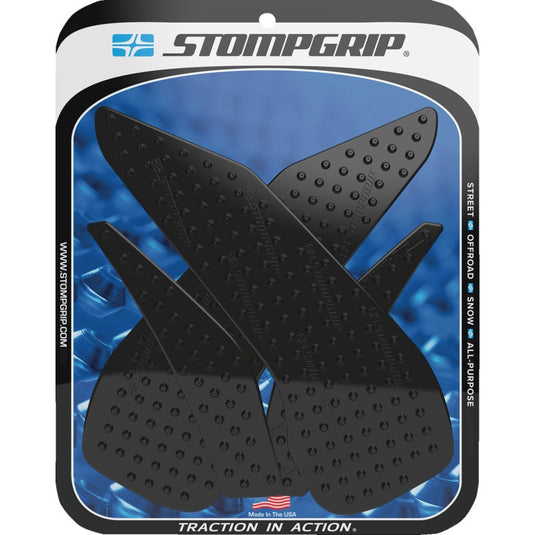 Stompgrip 55-10-0166B Volcano Profile Traction Tank Grip - Street - Black