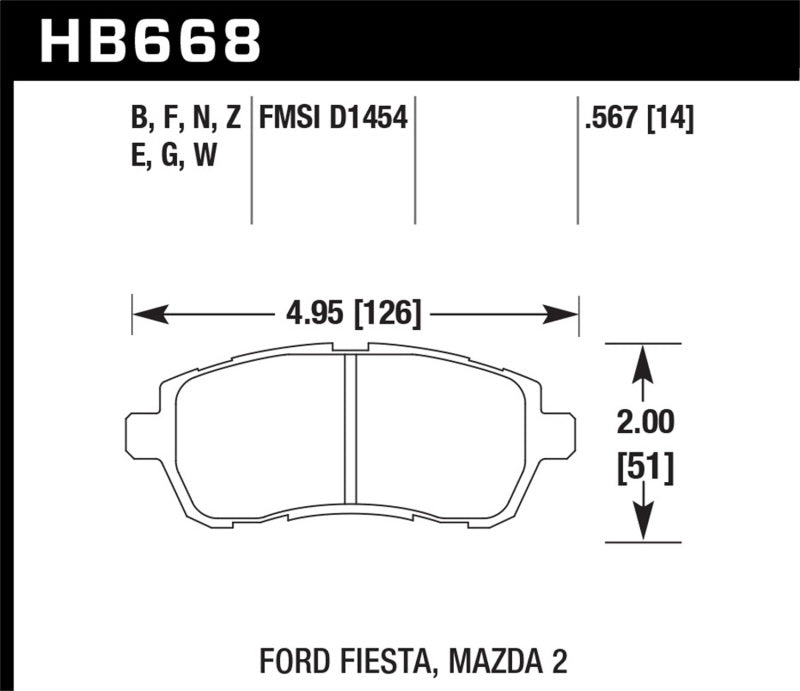 Load image into Gallery viewer, Hawk Performance HB668G.567 HAWK DTC-60 Brake Pad Sets
