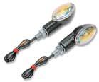 K&S Technologies 25-8362 Ultra-Small Mini-Stalk Marker Lights - Carbon with Rainbow Lens
