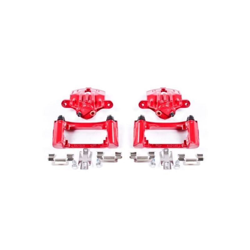 Load image into Gallery viewer, Powerstop S4696 PSB Red Calipers

