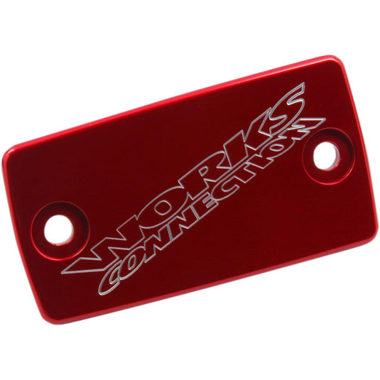Works Connection 21-006 Anodized Billet Aluminum Front Brake Reservoir Cover - Red