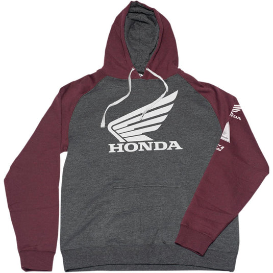 Charcoal/Burgandy