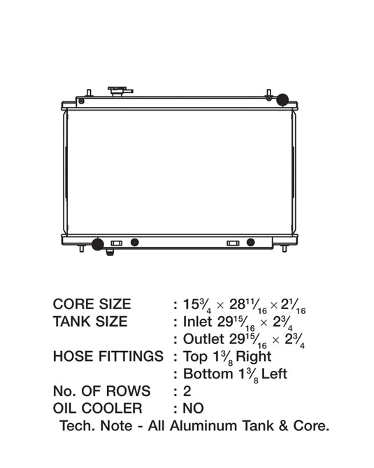 Csf 3329 CSF Radiators - Aluminum