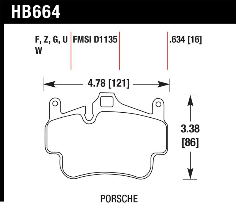 Load image into Gallery viewer, Hawk Performance HB664Z.634 HAWK Ceramic Brake Pad Sets
