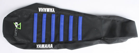 Dcor 30-50-500 Seat Cover - Black Sides - Black Top Blue Ribs