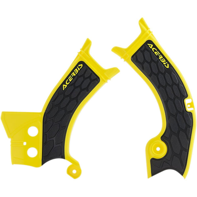 Acerbis 2686601017 X-Grip Frame Guards - Yellow/Black