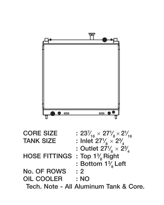 Csf 3328 CSF Radiators - Aluminum