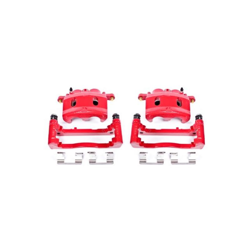 Load image into Gallery viewer, Powerstop S4918 PSB Red Calipers
