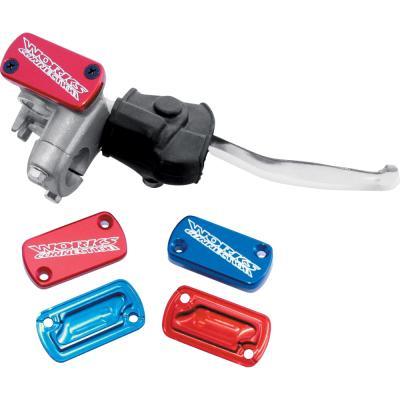 Works Connection 21-015 Anodized Billet Aluminum Front Brake Reservoir Cover - Red
