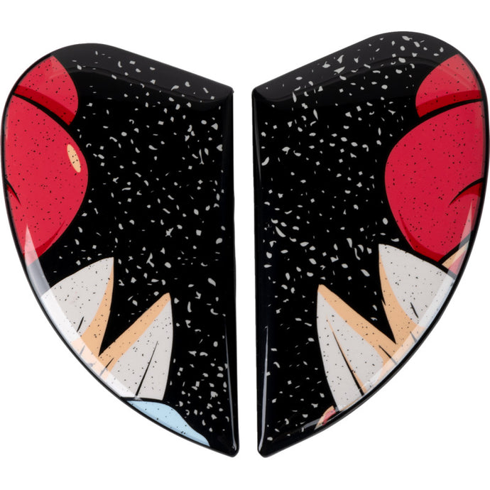 Icon Side Plate Kit for Airflite Nine Lives Helmet - Blue