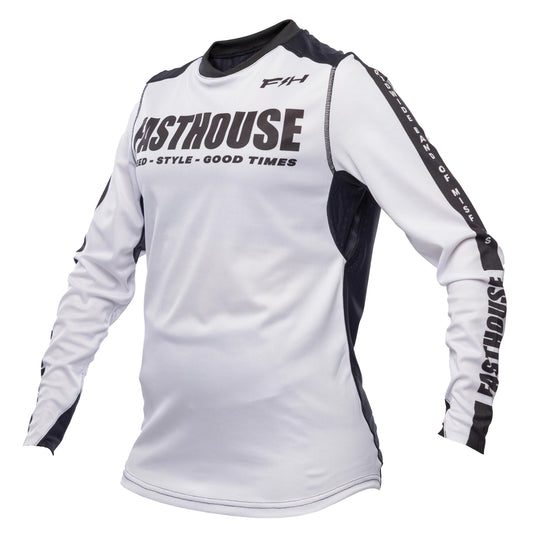 Fasthouse Elrod Storm Womens Jersey (Large, White/Black)