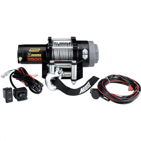 Moose Utility 104308 3,500-lb. Aggro Winch with Wire Rope