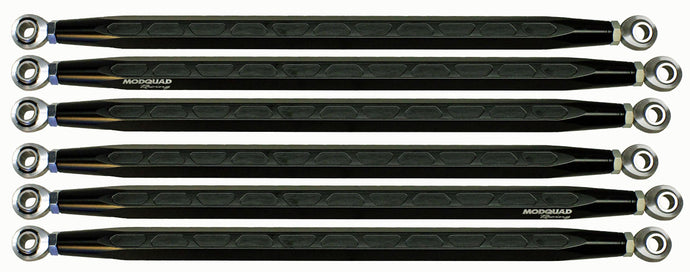 Modquad CA-RR-X3RS-HEX-BLK Hex Rear Radius Rods - 72in. - Black