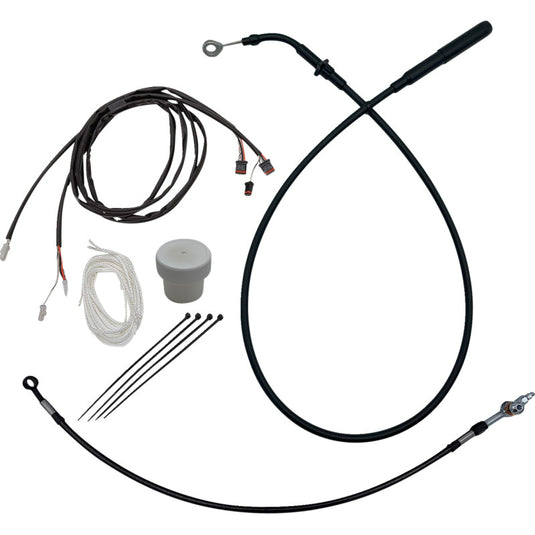 Fat Baggers, Inc. 119012-B EZ Install Plus Handlebar Installation Kit - Black Vinyl