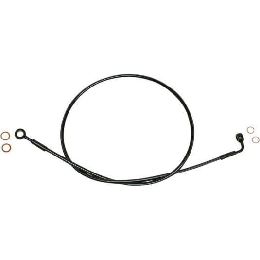 Magnum SBB0604-43 Black Coated XR Stainless Front Brakeline Kit with Black Fittings - 43in. Total Length