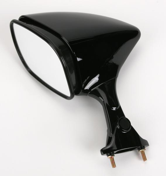 Emgo 20-43062 OEM Replacement Mirror - Black - Left