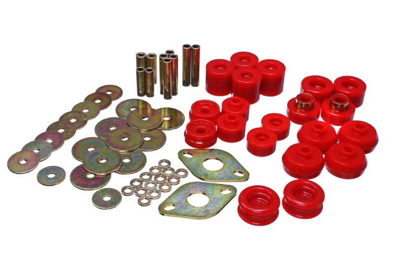 Load image into Gallery viewer, Energy Suspension 8.4111R ES Body Mounts - Red
