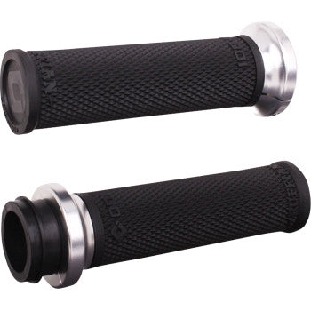 Odi V30ITWB-R Ruffian Lock-On Street Grips (Black/Silver)