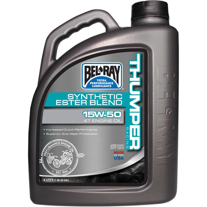 Bel-Ray 99520-B4LW Thumper Racing Synthetic Ester Blend 4T Engine Oil - 10W40 - 4L.