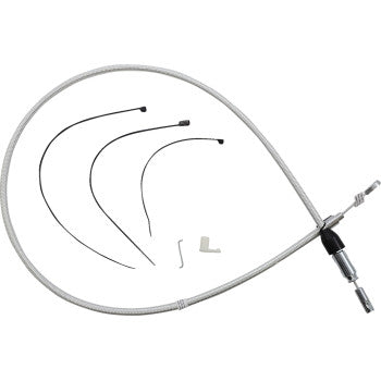 Magnum 323412HE Alternate Length Sterling Chromite Quick Connect Braided Upper Clutch Cable - 46in.