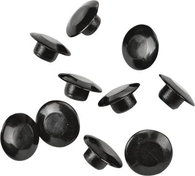 Harddrive 03-0107-10B Handlebar Clamp Plug Caps - Black