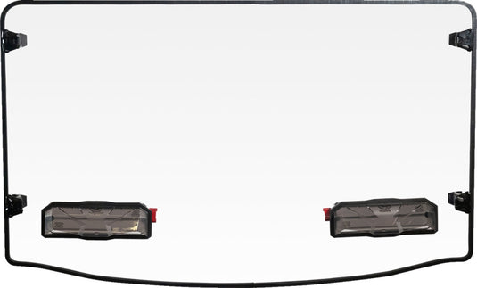 Seizmik 50-50495KIT Toolless Versa-Vent Windshield - Hard Coated Polycarbonate