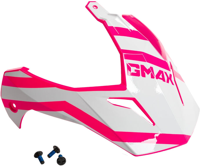 G-Max Visor with Screws for GM-11/S Helmets - Trapper Pink/White/Gray