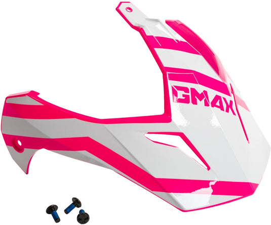 G-Max Visor with Screws for GM-11/S Helmets - Trapper Pink/White/Gray