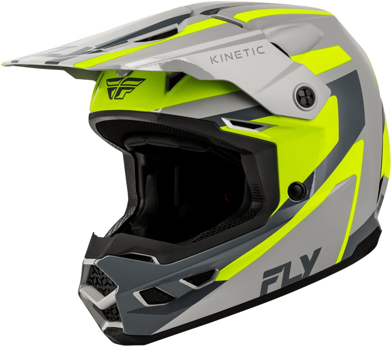 Load image into Gallery viewer, Fly Racing Kinetic Sync Helmet (Small, Gray/Hi-Vis)

