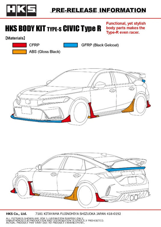 Hks 53004-AH002 HKS Premium Body Kits
